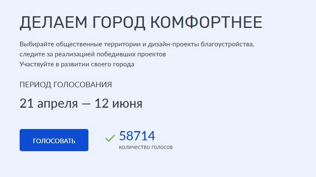 Участниками голосования за выбор объектов благоустройства стали более 50 тысяч брянцев