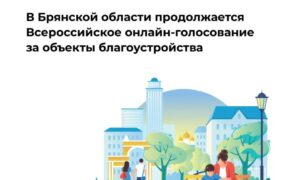 ️До конца голосования за объекты благоустройства на Брянщине осталось 3 дня