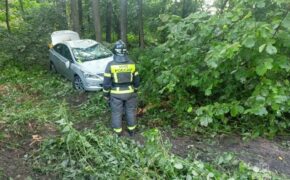Автомобиль съехал с дороги в Новозыбковском округе накануне