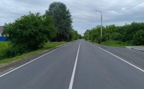 Более трёх километров трассы отремонтировали в Севском районе по нацпроекту