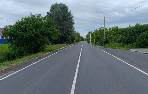 Более трёх километров трассы отремонтировали в Севском районе по нацпроекту