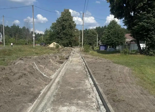 На улице Лесная в посёлке Радица-Крыловка появятся тротуары