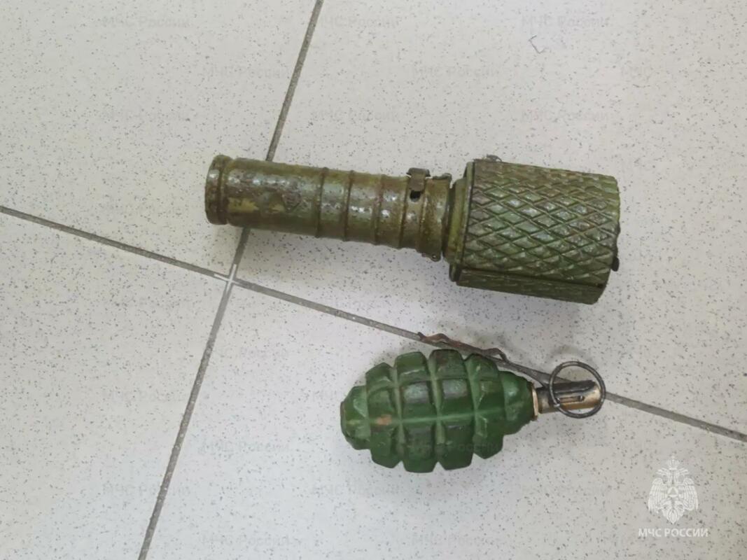 В Брянске спасатели обезвредили гранаты времен войны