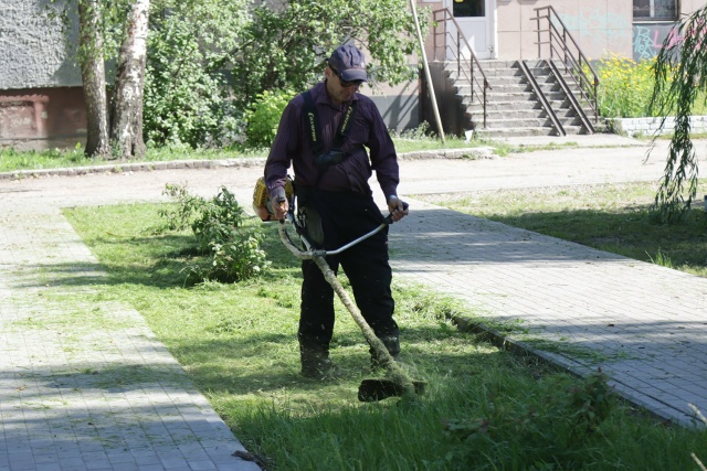 Дорожники выкосили траву в четырёх скверах Брянска накануне