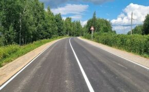 Более шести километров трассы обновили по нацпроекту в Дубровском районе