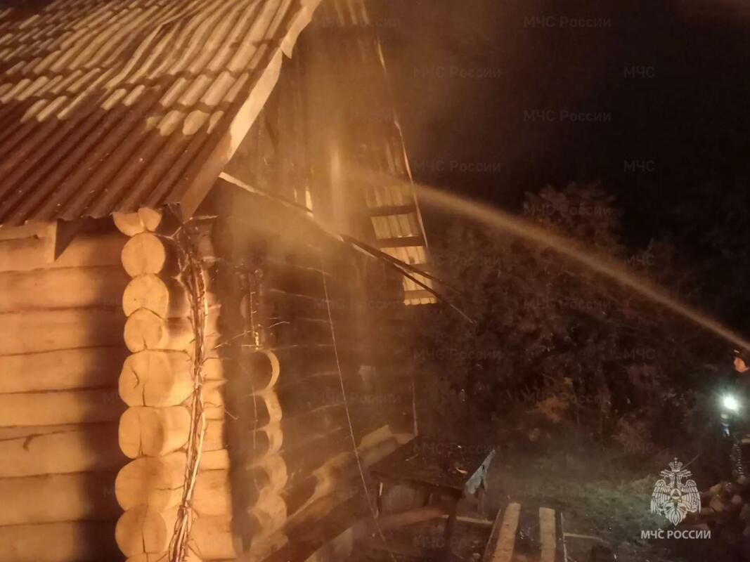 Жилой дом в Выгоничах потушили спасатели ночью