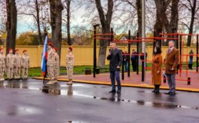 В посёлке Любохна построили спортплощадку по федеральному проекту